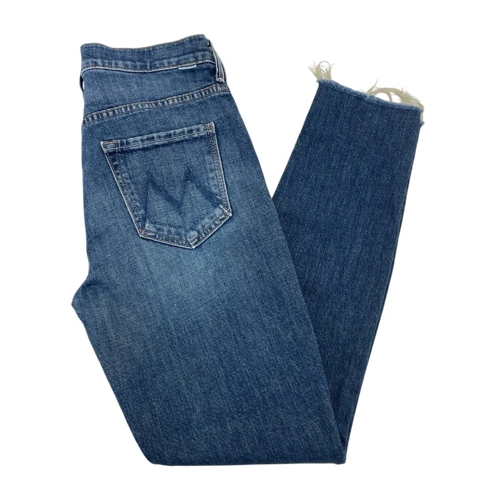 MOTHER The Stunner Fray Jeans 27 Blue